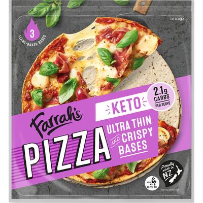 farrah's pizza bases ultra thin keto