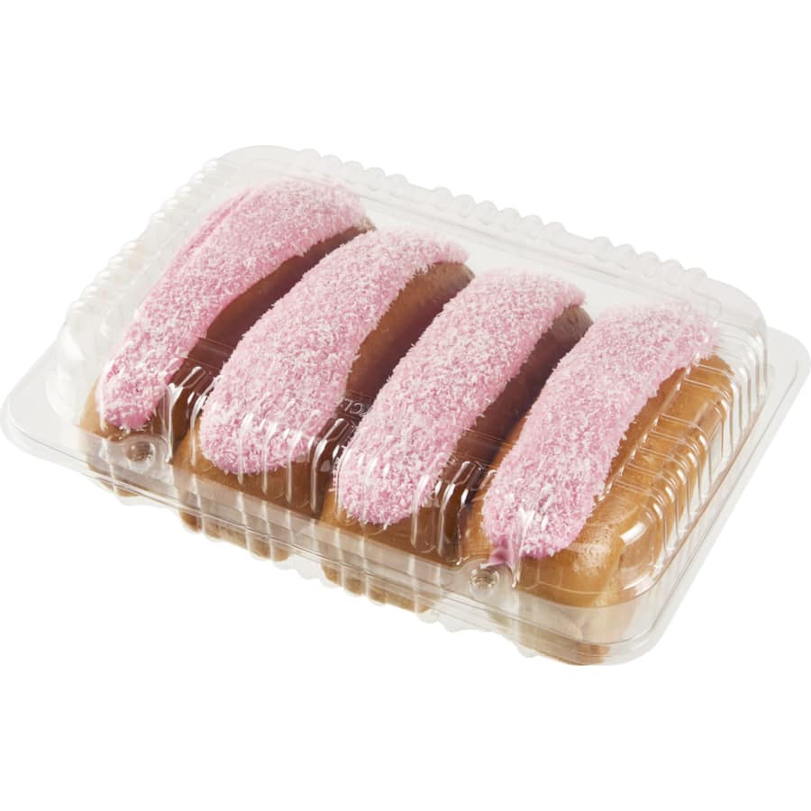 Woolworths Raspberry Buns Iced Fingers