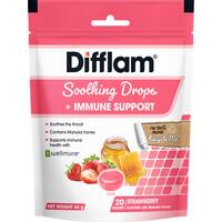 Difflam Soothing & Immune Support Strawberry Drops