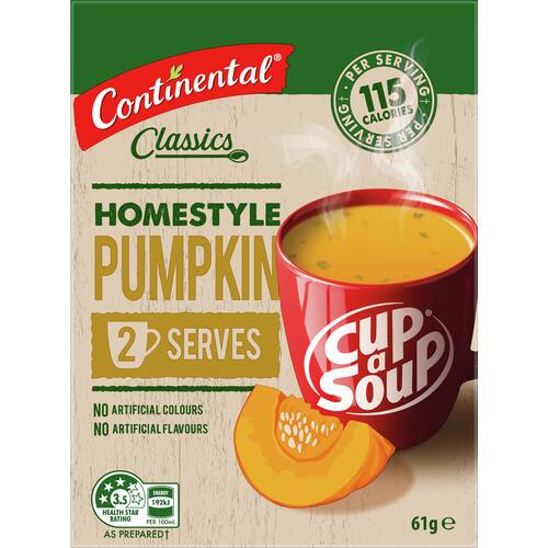Continental Cup A Soup Instant Soup Homestyle Pumpkin 61g