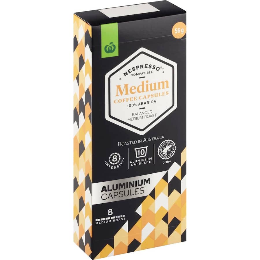 Woolworths Coffee Capsules Nespresso Compat Medium Roast
