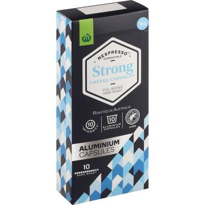 Coffee capsules nespresso compat strong roast