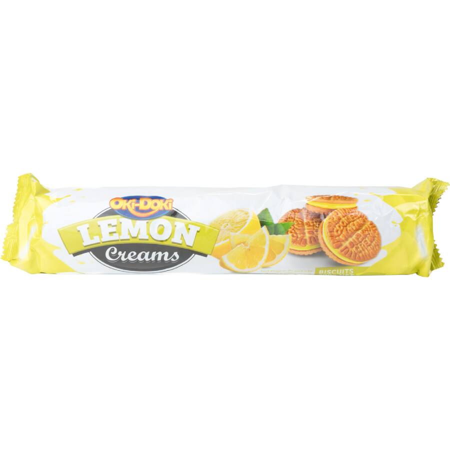 Oki Doki Cream Biscuits Lemon