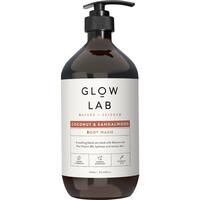 glow lab body wash coconut and sandalwood