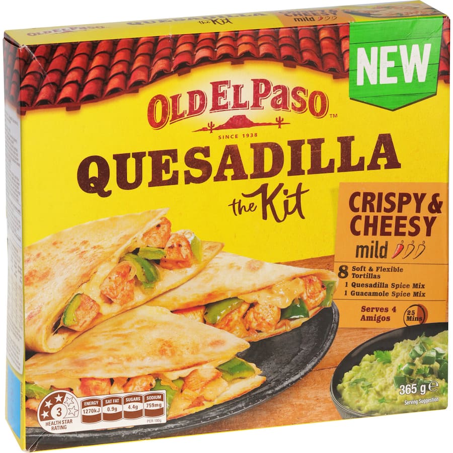 Old El Paso Quesadilla Kit Crispy & Cheesy