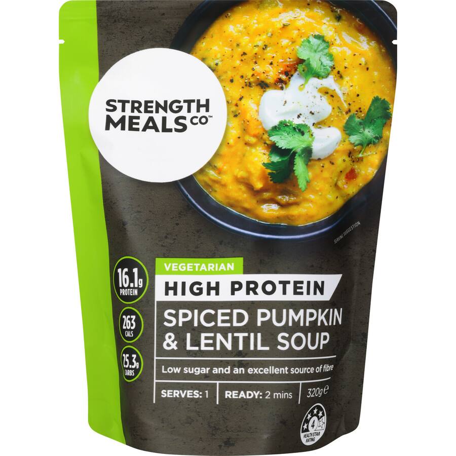 Strength Meals Co Soup Pumpkin & Lentil