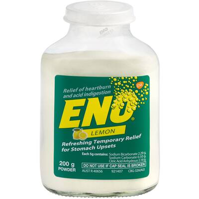 eno hearburn & acid indigestion relief powder lemon