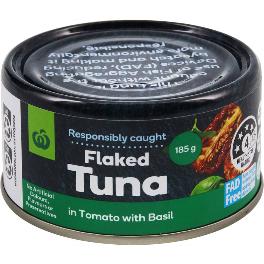 Woolworths Tuna Flake With Tomato & Basil
