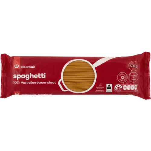Essentials Pasta Spaghetti 500g bunch