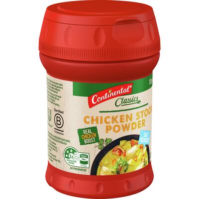 continental chicken stock powder salt reduced