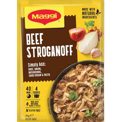 maggi recipe base beef stroganoff gluten free