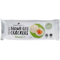 Ceres Organics Brown Rice Crackers Seaweed