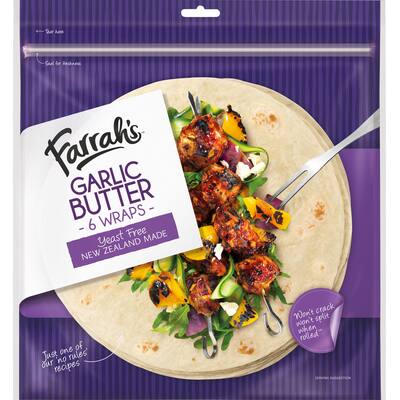 farrah's wraps garlic butter