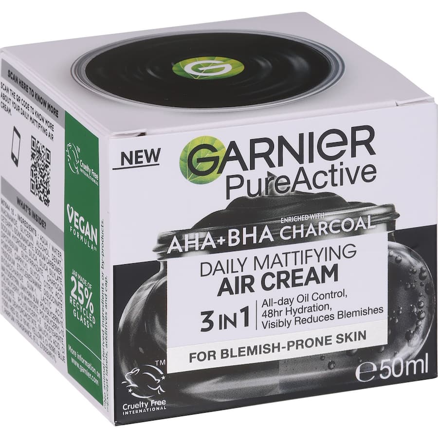 Garnier Pure Active Charcoal Air Cream Daily Mattifying