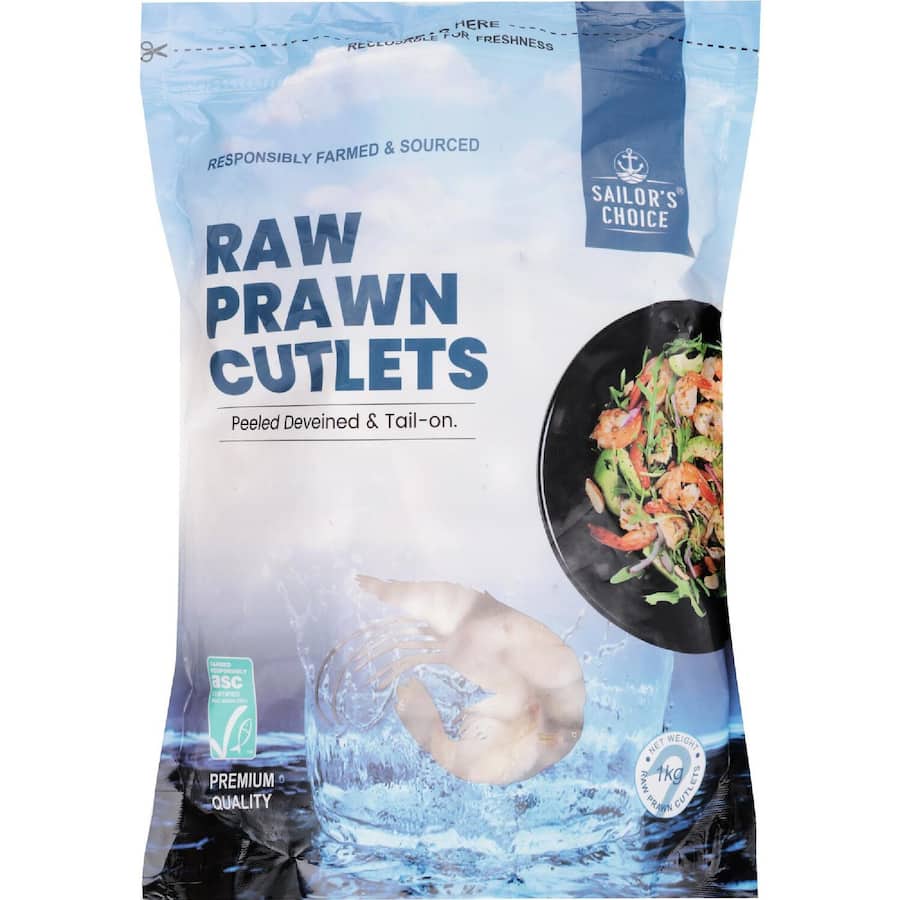 Sailor's Choice Prawns Raw Cutlets