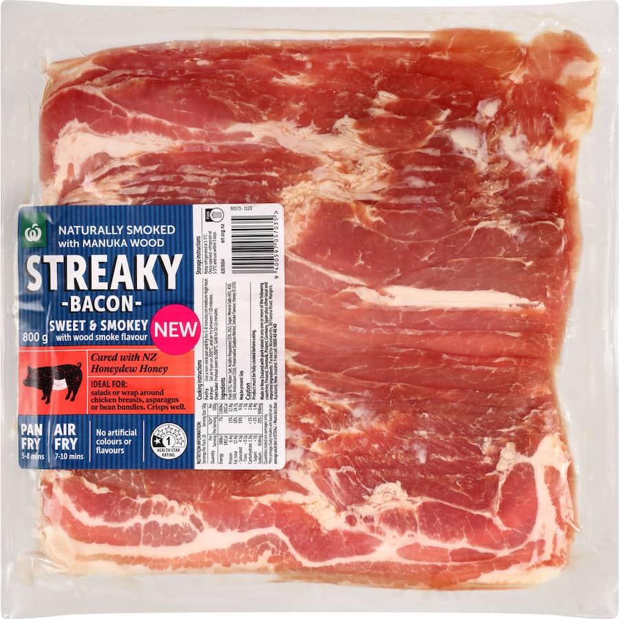 Woolworths Streaky Bacon Sweet And Smokey