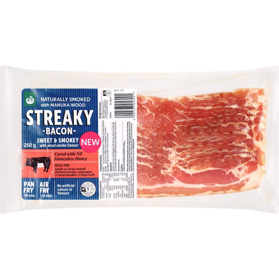 Woolworths Streaky Bacon Sweet And Smokey