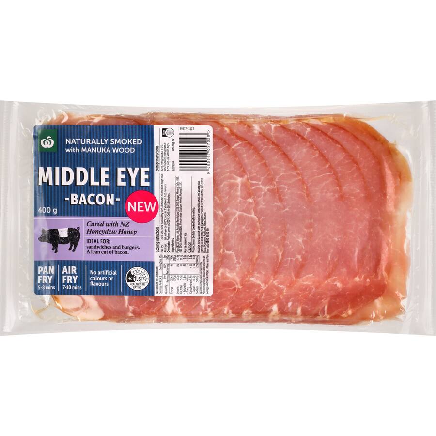 Woolworths Middle Eye Bacon