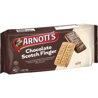 arnotts chocolate biscuits scotch fingers