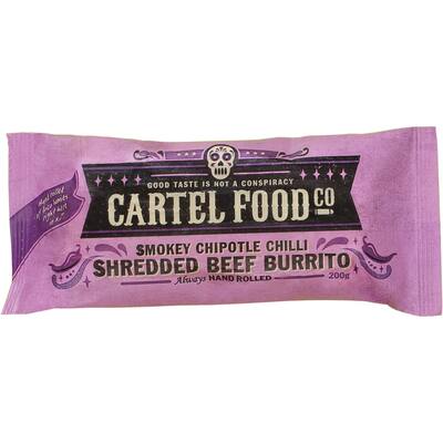 cartel food co burrito smokey chipotle chilli beef
