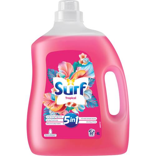 Surf Liquid Washing Detergent Tropical 80 Washes