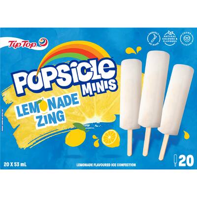 tip top popsicle ice blocks lemonade minis