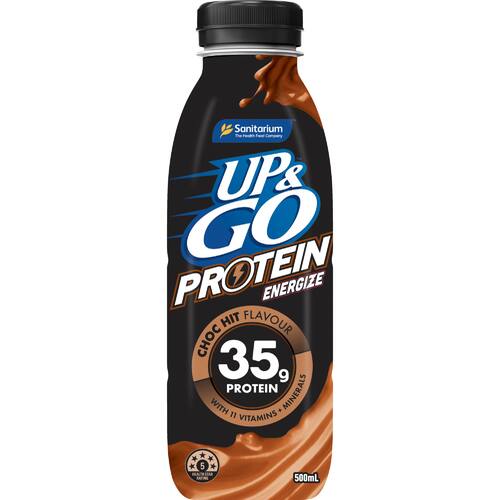 Sanitarium Up & Go Flavoured Milk Protein Energize Choc Hit