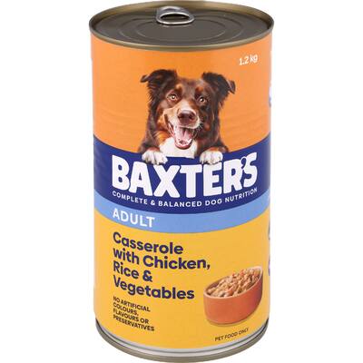 baxter's wet dog food chicken rice & veges
