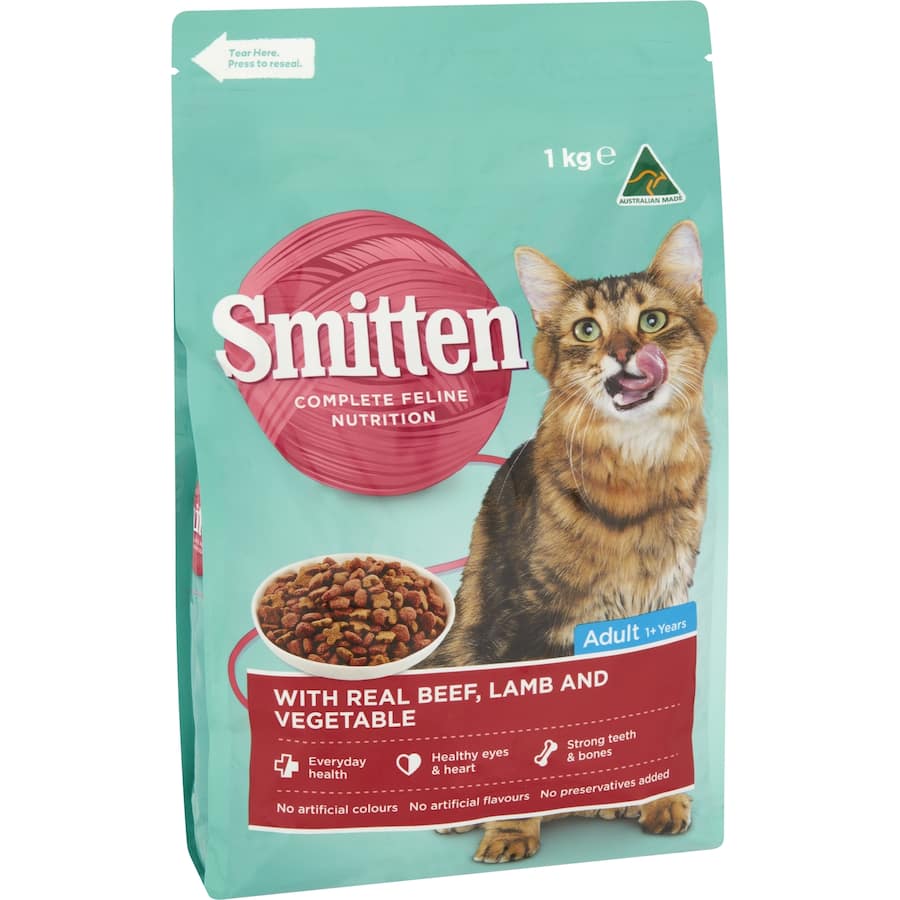 Smitten Dry Cat Food Beef, Lamb & Vegetable