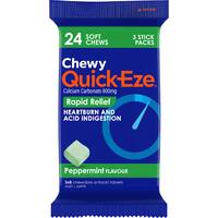 Quick-Eze Peppermint Chewable Antacid Tablets
