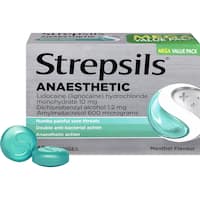 Strepsils Plus Anaesthetic Cough Throat Lozenges Menthol