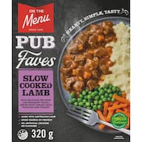 on the menu frozen meal lamb shank