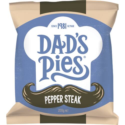Dad's Pies Chilled Single Pie Peppered Steak