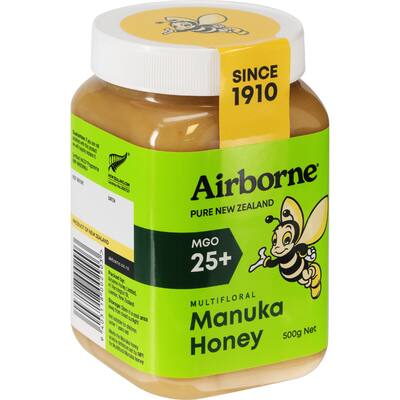 airborne manuka honey multiflora plus 25