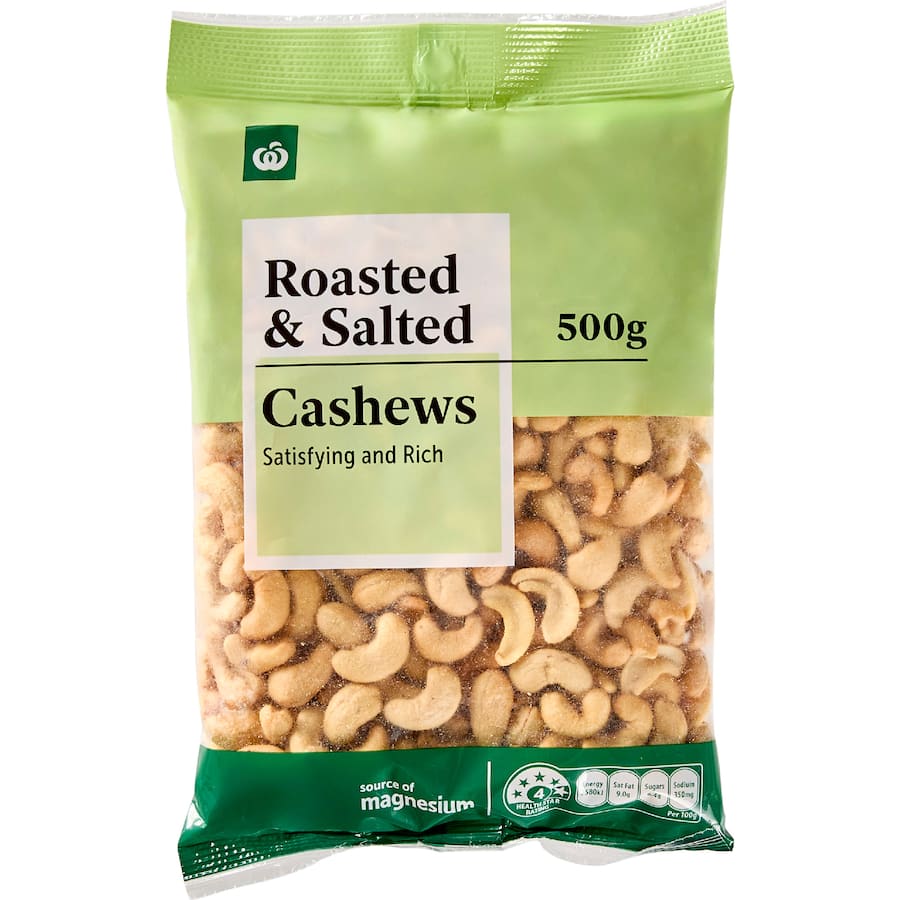 Woolworths Cashews Roasted Salted