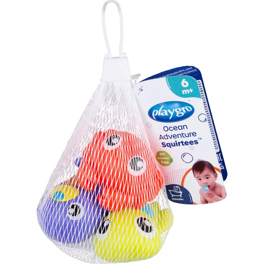 Playgro Baby Toys Bath Squirtees 3 Assorted