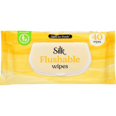 silk personal wipes flushable