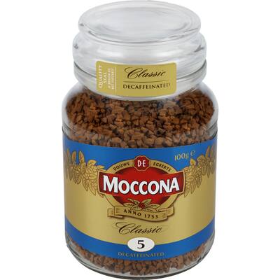 moccona instant coffee classic decaffeinated