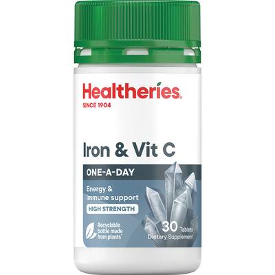 healtheries iron & vitamin c 