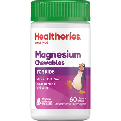 healtheries kidscare magnesium with vit d & zinc