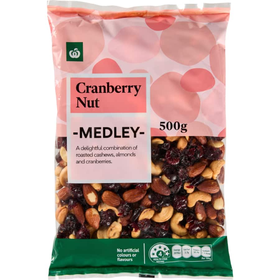 Woolworths Snack Mix Cranberry Nut Medley