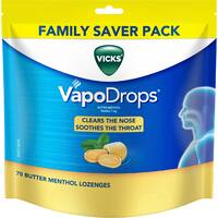 VapoDrops Butter Menthol Lozenges (70pk)