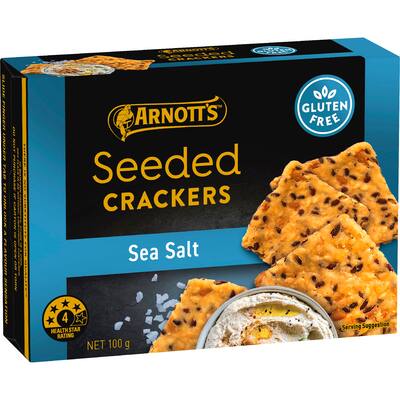 arnott's gold seeded crackers sea salt gluten free