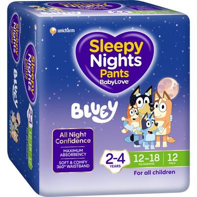 babylove sleepynights bed wetting pants 2-4years