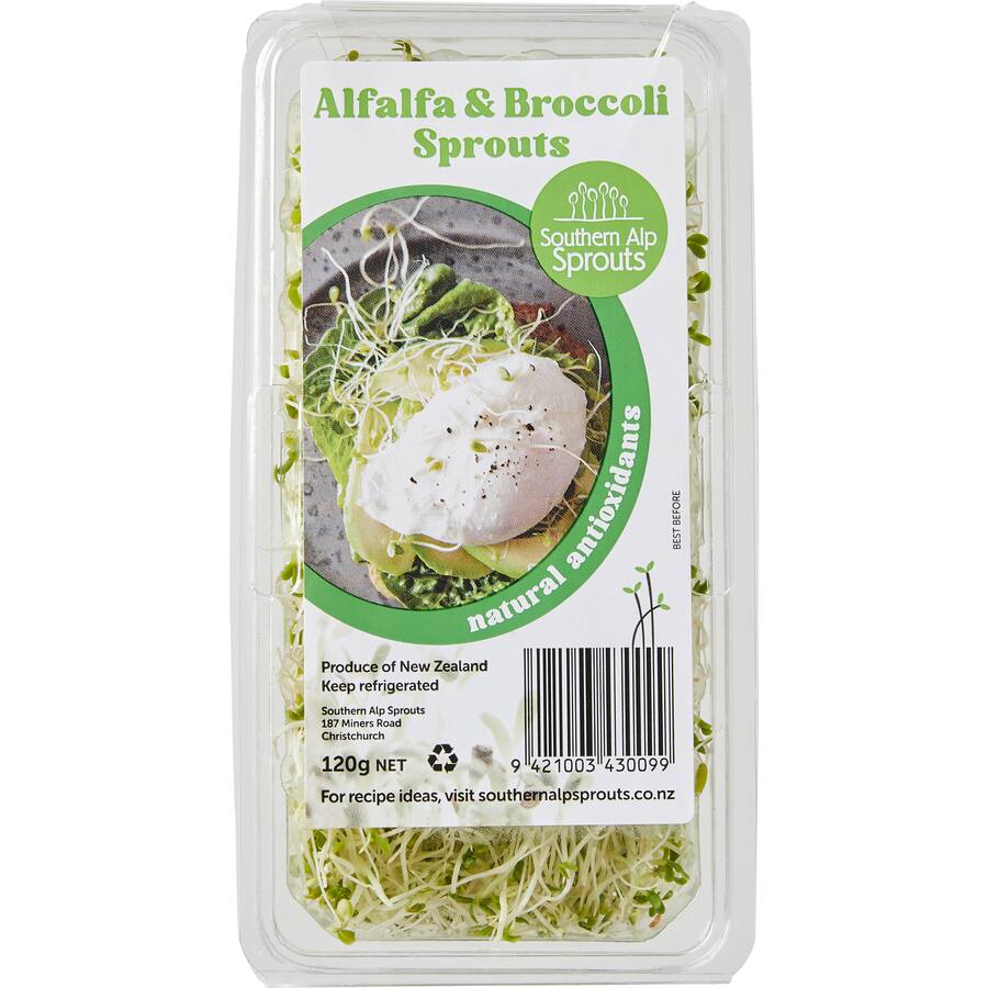 Fresh Vegetable Sprouts Alfalfa & Broccoli