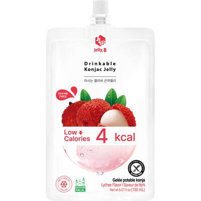 jelly. b drinkable konjac jelly lychee low calories sugar free