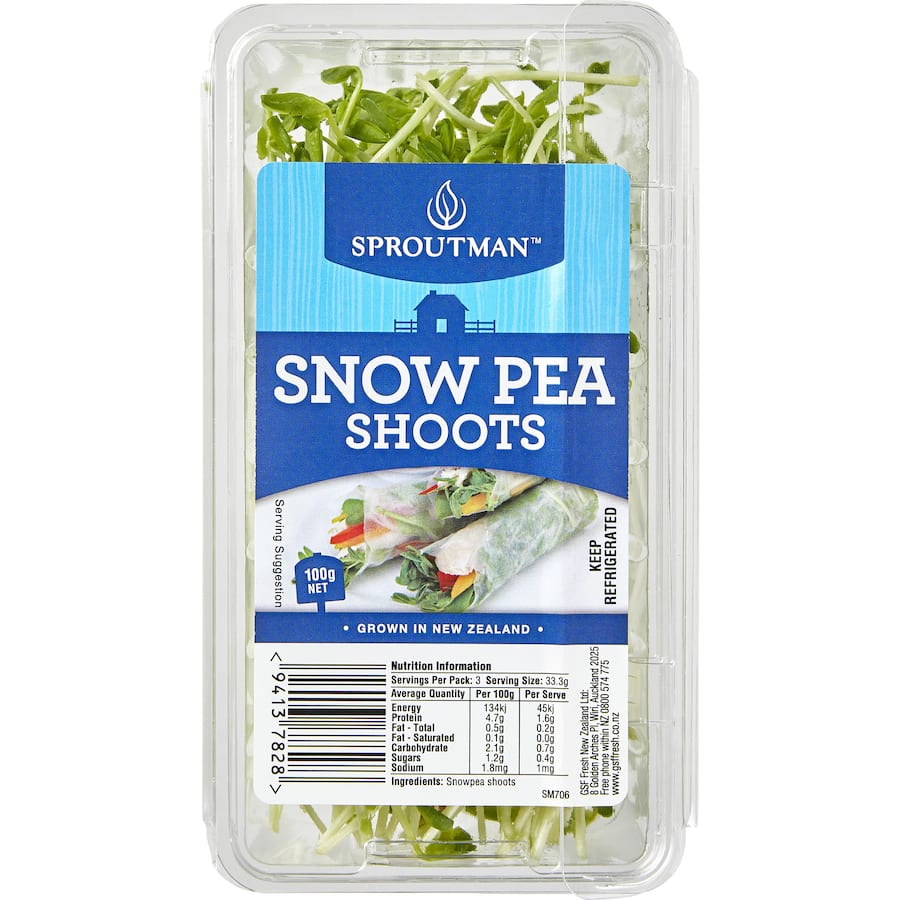 Fresh Vegetable Sprouts Snowpea Shoots