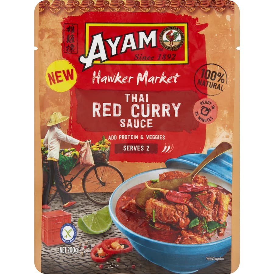 Ayam Curry Sauce Hawker Market Thai Red