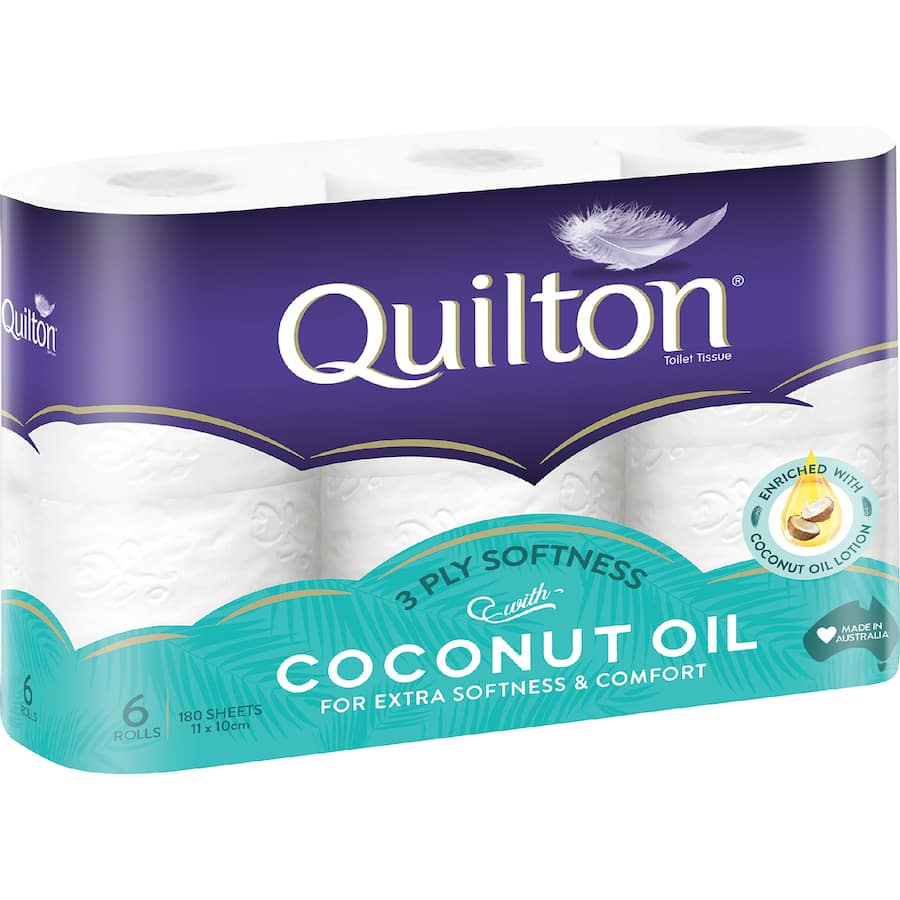 Quilton Toilet Paper 3Ply Coconut