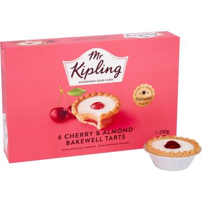 mr kipling tarts cherry & almond bakewell